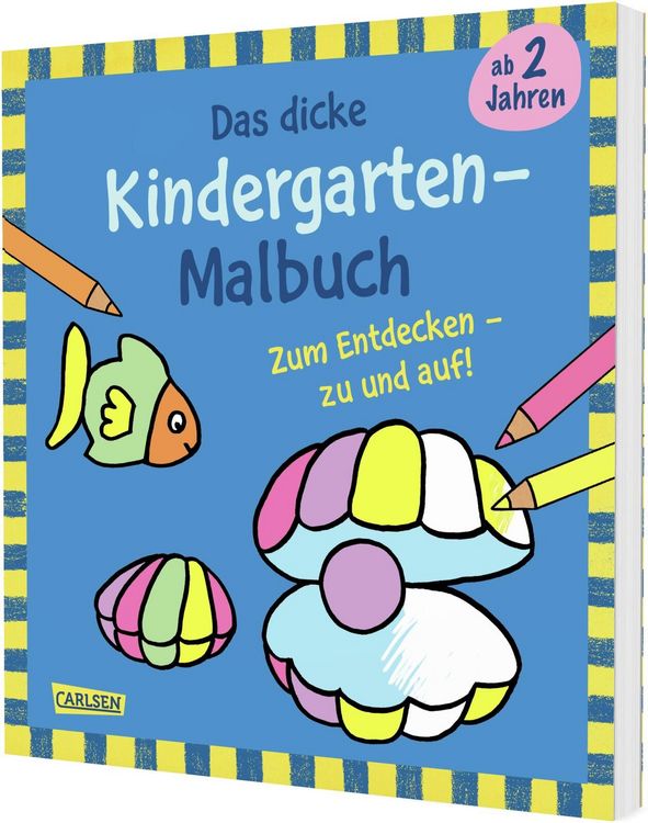 Produktbild: Ausmalbilder f&uuml;r Kita-Kinder: Das dicke Kindergarten Malbuch zum Entdecken