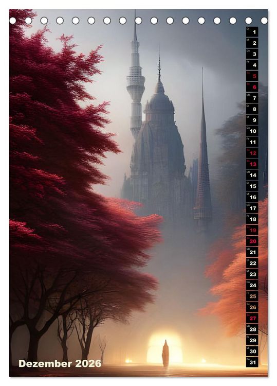 Produktbild: Fantastische Wanderungen (Tischkalender 2026 DIN A5 hoch), CALVENDO Monatskalender