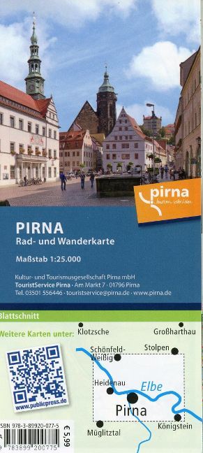 Produktbild: Rad- und Wanderkarte Pirna, Pillnitz