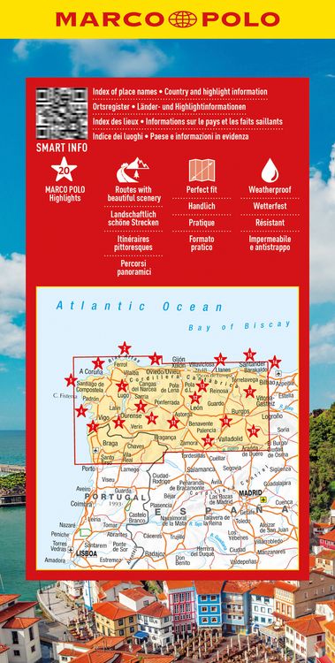 Produktbild: MARCO POLO Reisekarte Spanische Atlantikk&uuml;ste 1:350.000