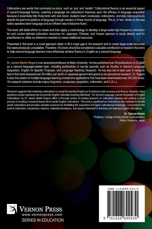 Produktbild: On Second Language Learner Acquisition of English Collocations