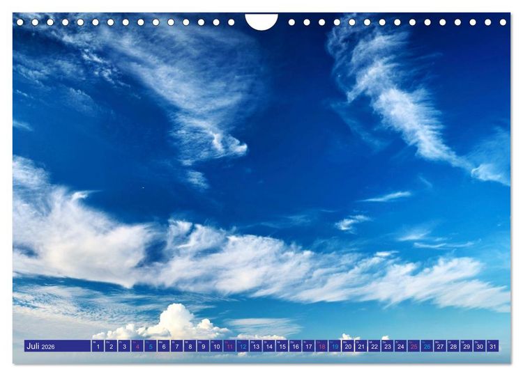 Produktbild: Die Welt in Blau (Wandkalender 2026 DIN A4 quer), CALVENDO Monatskalender