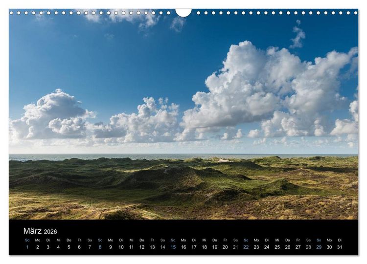 Produktbild: Wolken &uuml;ber D&auml;nemark (Wandkalender 2026 DIN A3 quer), CALVENDO Monatskalender
