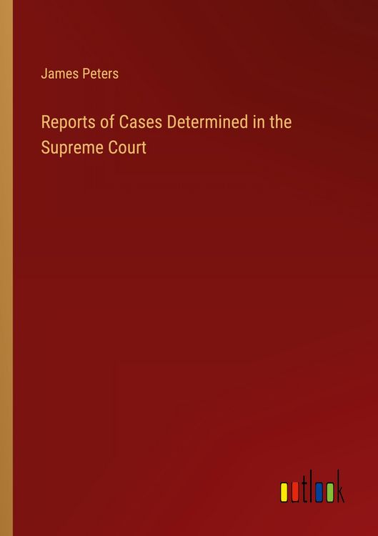 Produktbild: Reports of Cases Determined in the Supreme Court