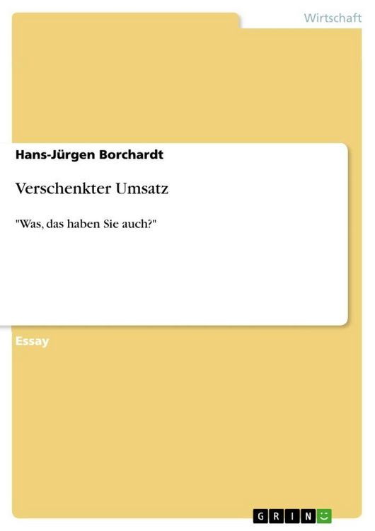 Produktbild: Verschenkter Umsatz
