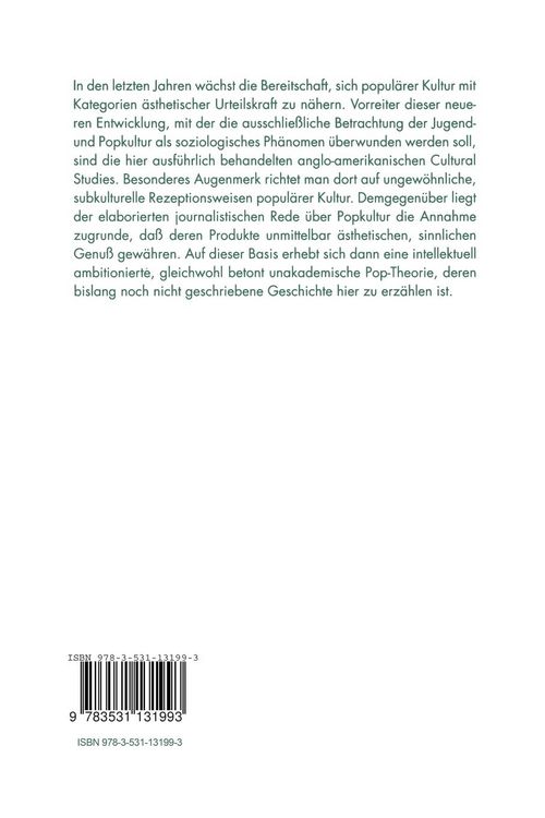 Produktbild: Cultural Studies und Pop