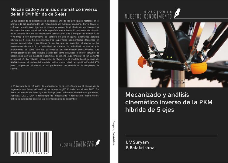 Produktbild: Mecanizado y an&aacute;lisis cinem&aacute;tico inverso de la PKM h&iacute;brida de 5 ejes
