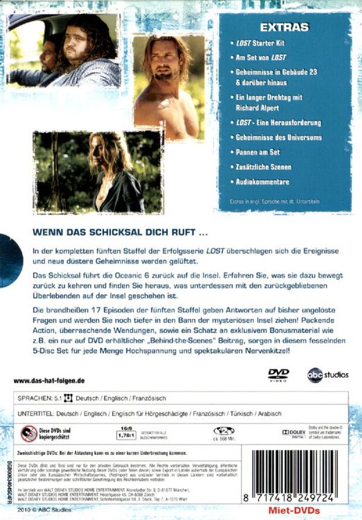 Produktbild: Lost - Staffel 5  [5 DVDs]