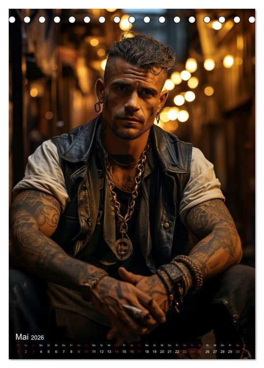 Produktbild: Tattoos Kunst auf der Haut (Tischkalender 2026 DIN A5 hoch), CALVENDO Monatskalender