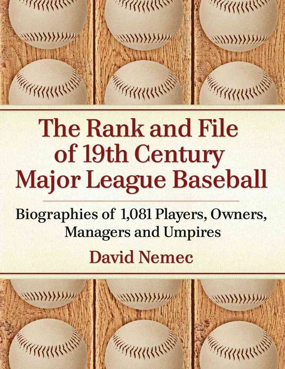 Produktbild: The Rank and File of 19th Century Major League Baseball