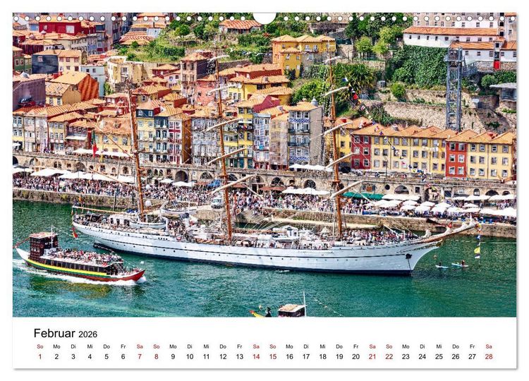 Produktbild: Porto und Gaia - Ausblicke und Einsichten (Wandkalender 2026 DIN A3 quer), CALVENDO Monatskalender
