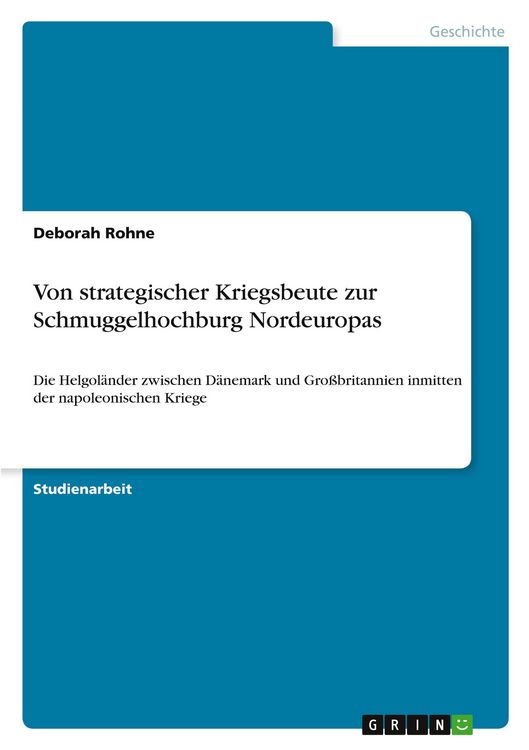 Produktbild: Von strategischer Kriegsbeute zur Schmuggelhochburg Nordeuropas