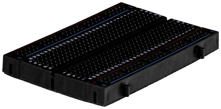 Produktbild: Joy-it RB-Breadboard3-B Steckplatine selbstklebend Schwarz Polzahl Gesamt 400 (L x B x H) 84 x 54 x 10 mm 1 St.