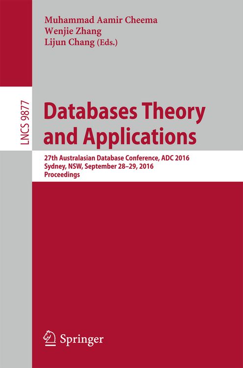 Produktbild: Databases Theory and Applications