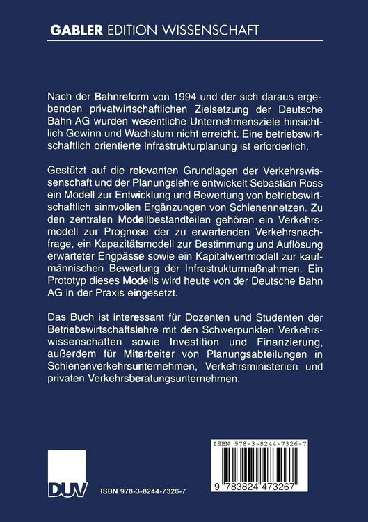 Produktbild: Strategische Infrastrukturplanung im Schienenverkehr