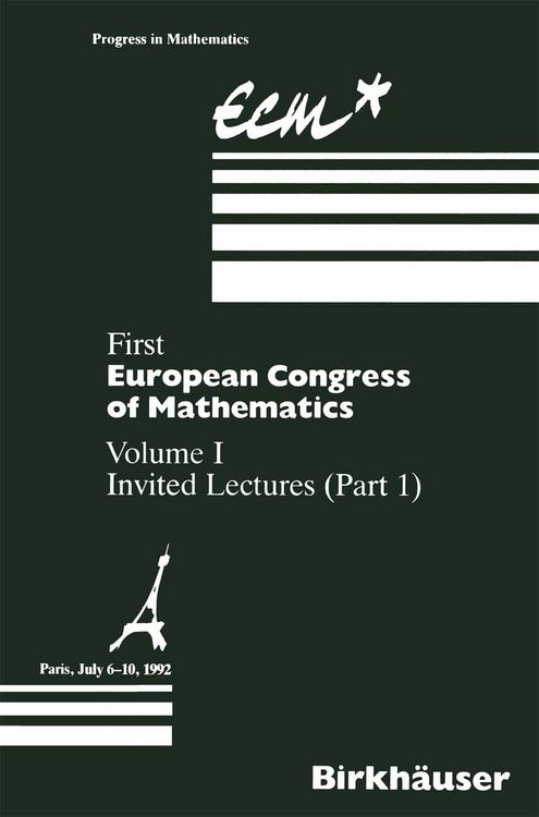 Produktbild: First European Congress of Mathematics