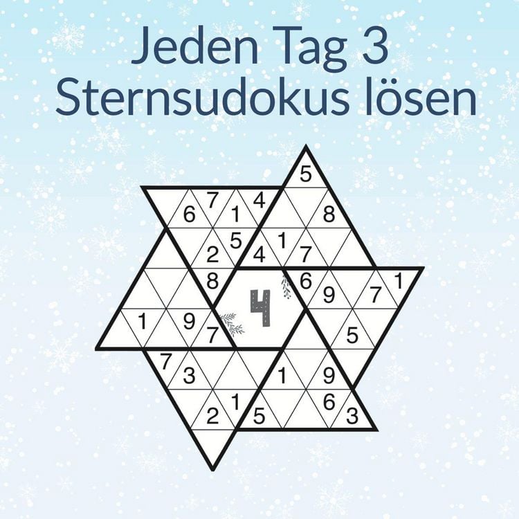 Produktbild: 24 DAYS R&Auml;TSELADVENTSKALENDER &ndash; Sternsudoku