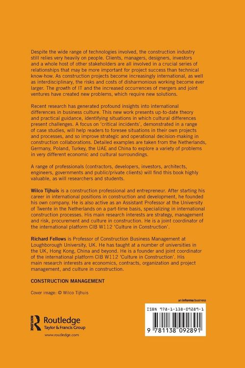 Produktbild: Culture in International Construction
