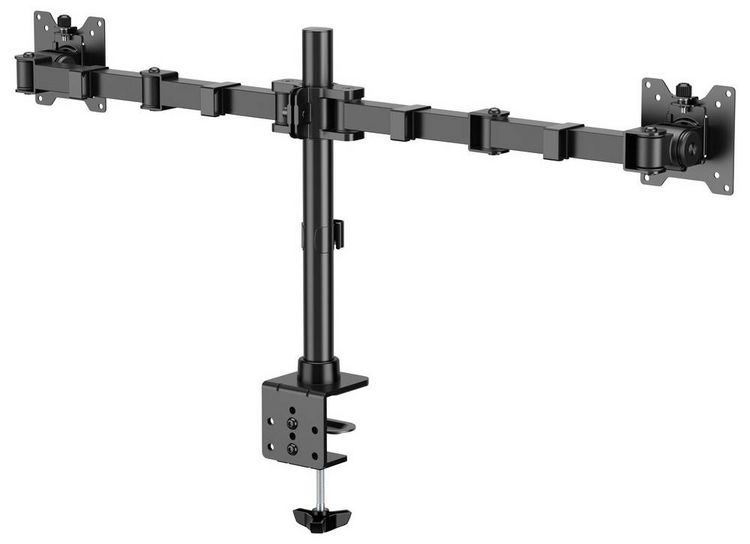 Produktbild: SpeaKa Professional SP-MM-221 Monitor-Tischhalterung 2 Display(s) 43,2cm (17\") - 88,9cm (35\") Schwarz H&ouml;henverstellbar, Neigbar