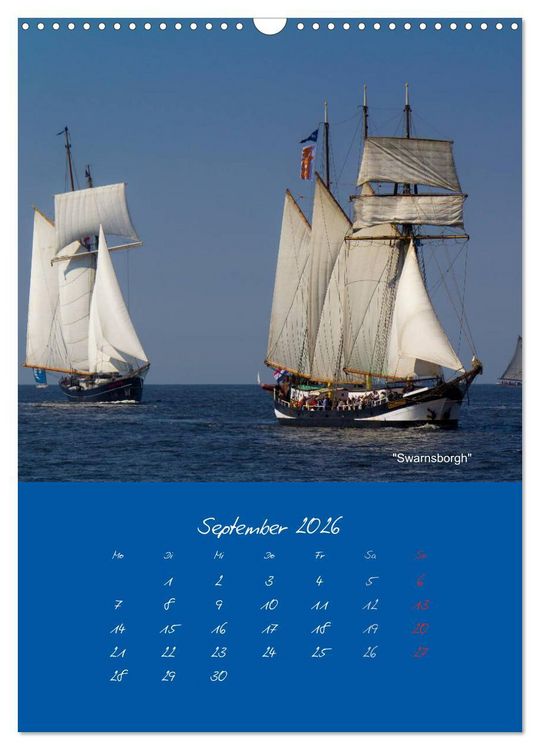 Produktbild: Unter Segeln (Wandkalender 2026 DIN A3 hoch), CALVENDO Monatskalender