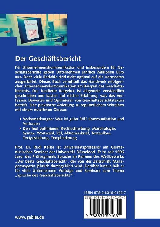 Produktbild: Der Gesch&auml;ftsbericht