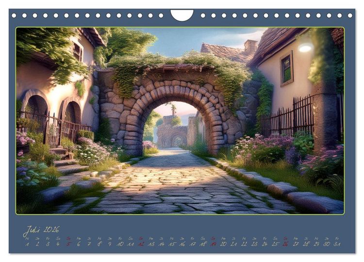Produktbild: Landschaft romantisch gesehen (Wandkalender 2026 DIN A4 quer), CALVENDO Monatskalender