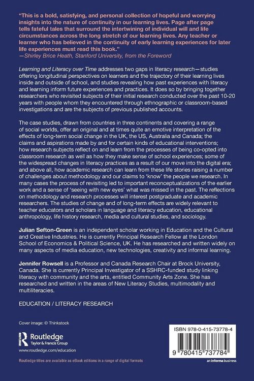 Produktbild: Learning and Literacy over Time