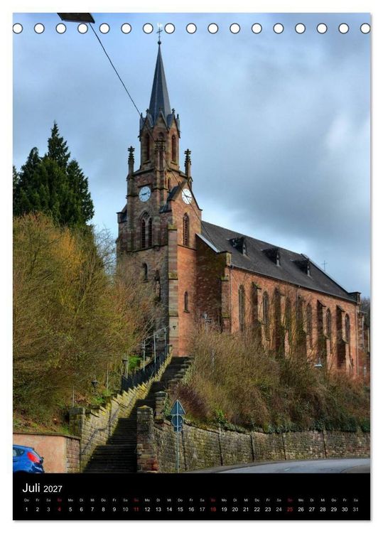 Produktbild: Sa(ar)krale Baukunst - Kirchenarchitektur im Saarland (Tischkalender 2027 DIN A5 hoch), CALVENDO Monatskalender