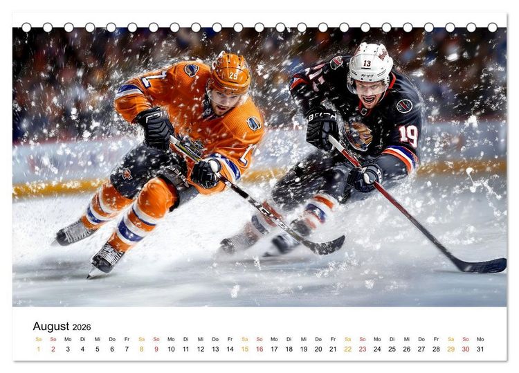 Produktbild: Kufen, Ski & Snowboard (Tischkalender 2026 DIN A5 quer), CALVENDO Monatskalender