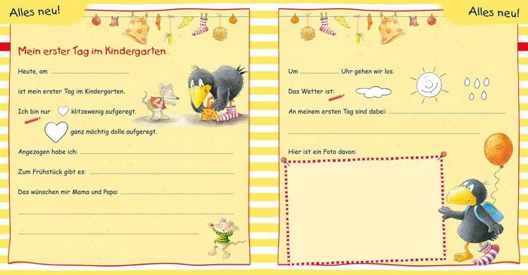 Produktbild: Der kleine Rabe Socke: Mein erstes Jahr im Kindergarten