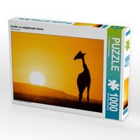 Produktbild: CALVENDO Puzzle Giraffe vor aufgehender Sonne 1000 Teile Lege-Gr&ouml;&szlig;e 64 x 48 cm Foto-Puzzle Bild von Dr. Gerd-Uwe Neukamp