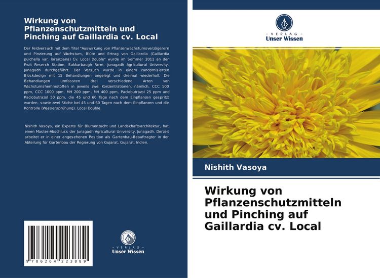 Produktbild: Wirkung von Pflanzenschutzmitteln und Pinching auf Gaillardia cv. Local