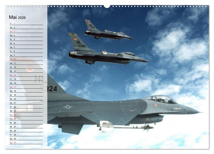 Produktbild: Kriegstechnik. Kampfjet-Impressionen (Wandkalender 2026 DIN A2 quer), CALVENDO Monatskalender