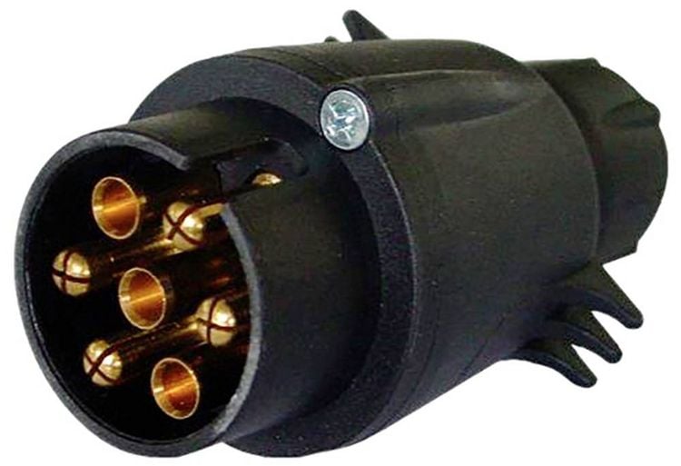 Produktbild: IWH 010206 Anh&auml;nger Stecker [Steckdose 7polig - Stecker 7polig] Kunststoff