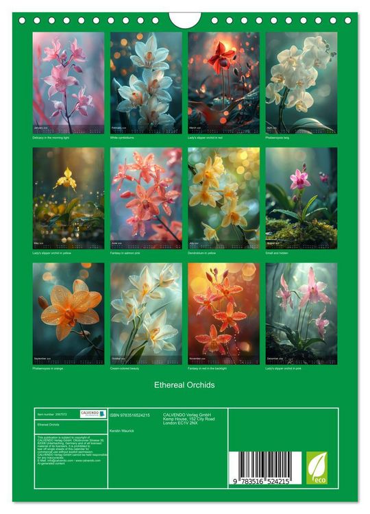 Produktbild: Ethereal Orchids (Wall Calendar 2026 DIN A4 portrait), CALVENDO 12 Month Wall Calendar