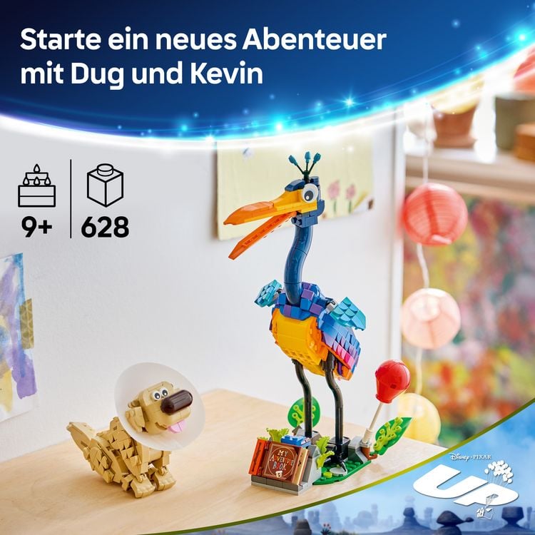 Produktbild: LEGO ǀ Disney and Pixar 43290 Kevin und Dug, Spielzeug Golden Retriever