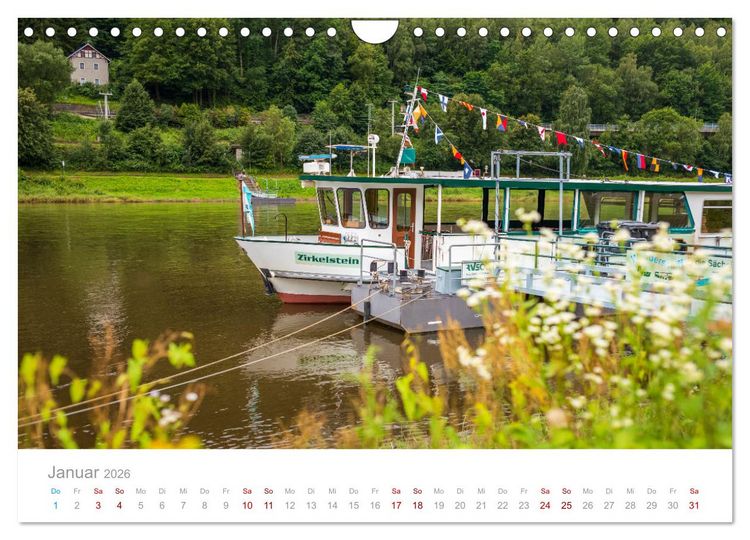 Produktbild: Sachsen - Eine stimmungsvolle Wanderung in Bildern (Wandkalender 2026 DIN A4 quer), CALVENDO Monatskalender