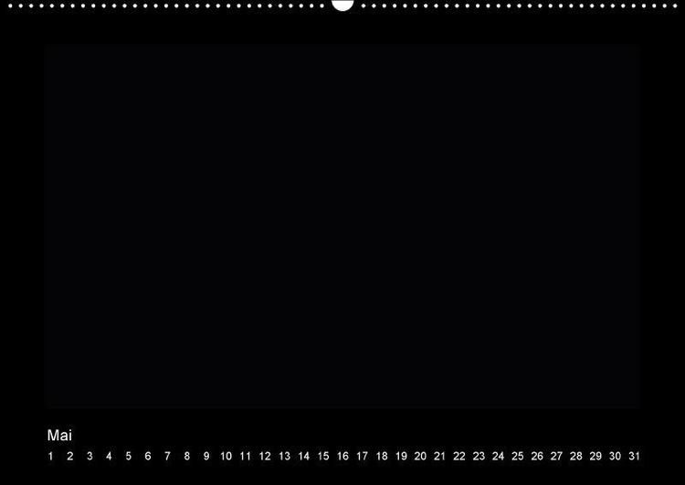 Produktbild: Geburtstags - Bastelkalender - Schwarz (Wandkalender immerw&auml;hrend DIN A2 quer)
