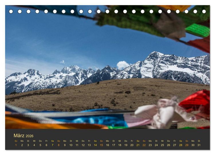 Produktbild: Yunnan - Magische Orte (Tischkalender 2026 DIN A5 quer), CALVENDO Monatskalender