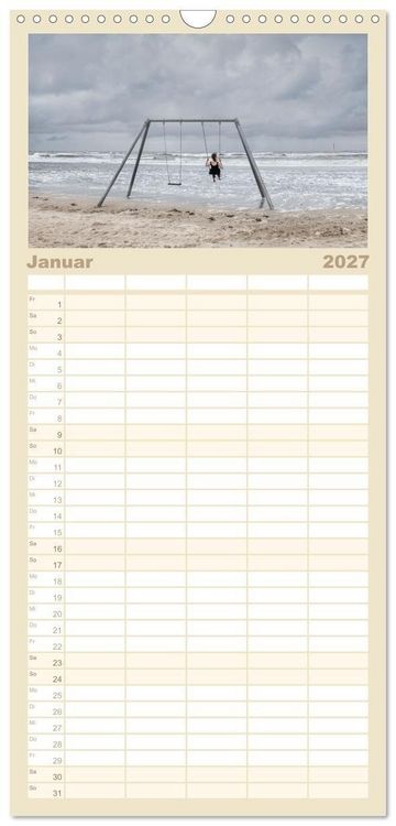 Produktbild: Familienplaner 2027 - Moin Spiekeroog mit 5 Spalten (Wandkalender, 21 x 45 cm) CALVENDO