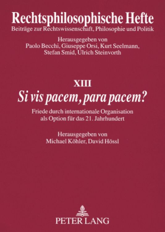 Produktbild: &laquo;Si vis pacem, para pacem?&raquo;