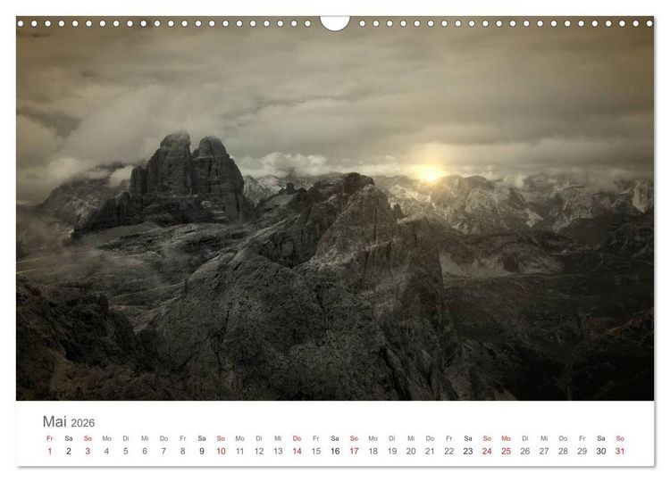 Produktbild: Drei Zinnen - S&uuml;dtirols Wahrzeichen (Wandkalender 2026 DIN A3 quer), CALVENDO Monatskalender