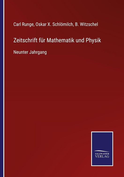 Produktbild: Zeitschrift f&uuml;r Mathematik und Physik