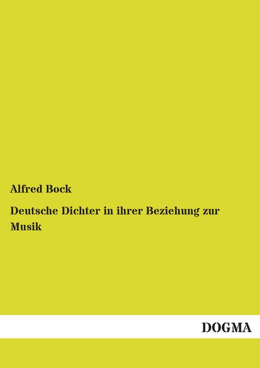 Produktbild: Deutsche Dichter in ihrer Beziehung zur Musik
