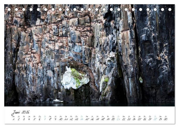 Produktbild: Heike Odermatt: 80&deg; Nord - Fotografien von Spitzbergen und Nordaustland (Tischkalender 2026 DIN A5 quer), CALVENDO Monatskalender