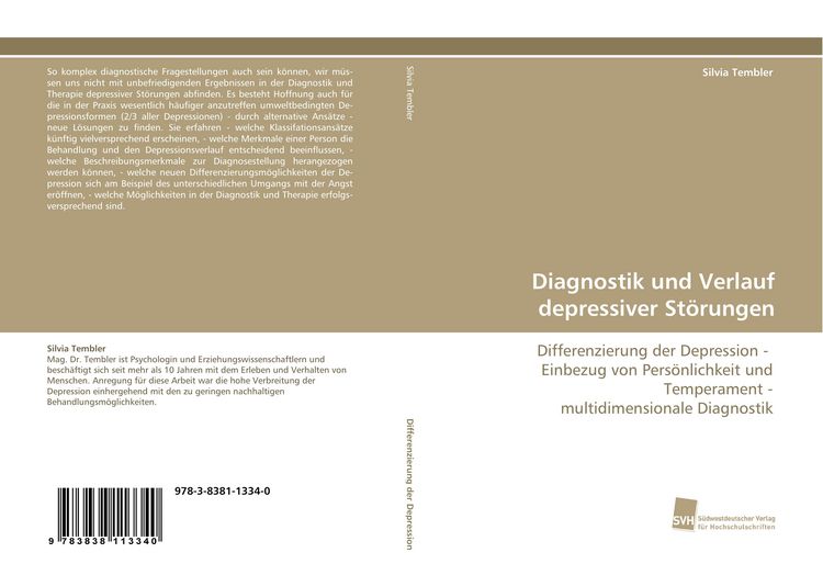 Produktbild: Diagnostik und Verlauf depressiver St&ouml;rungen