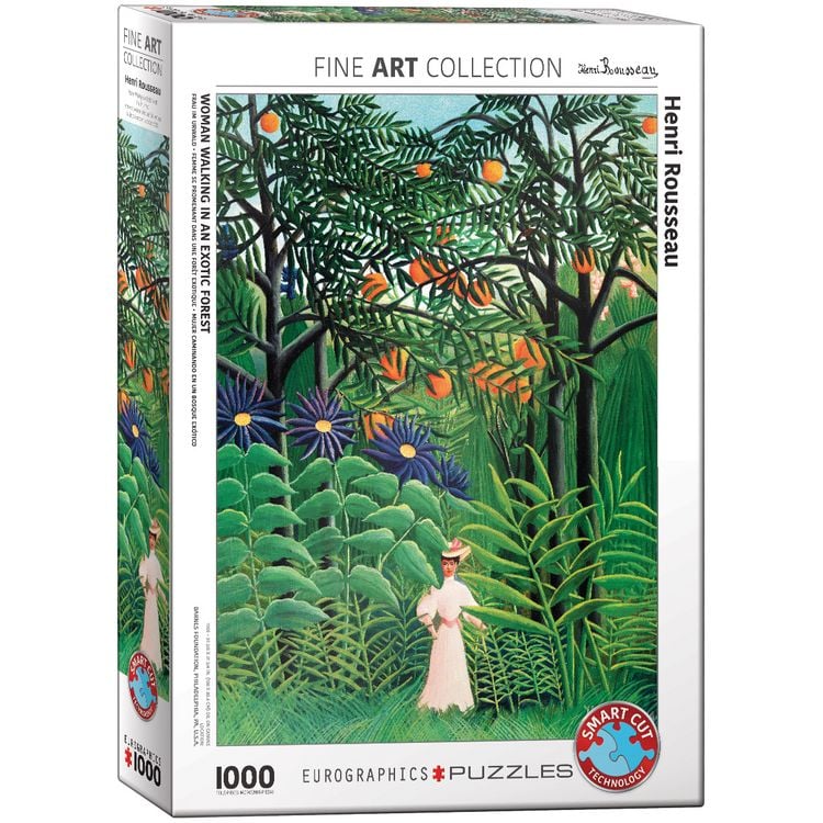 Produktbild: Woman in an Exotic Forest by Henri Rousseau (Puzzle)