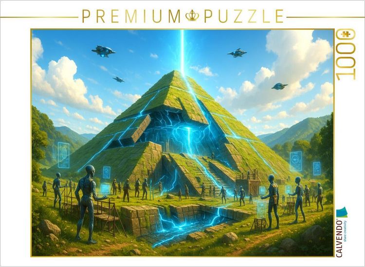 Produktbild: CALVENDO Puzzle Bosnische Pyramiden - Erwachendes Mutterschiff | 1000 Teile Lege-Gr&ouml;&szlig;e 64x48cm Foto-Puzzle f&uuml;r gl&uuml;ckliche Stunden