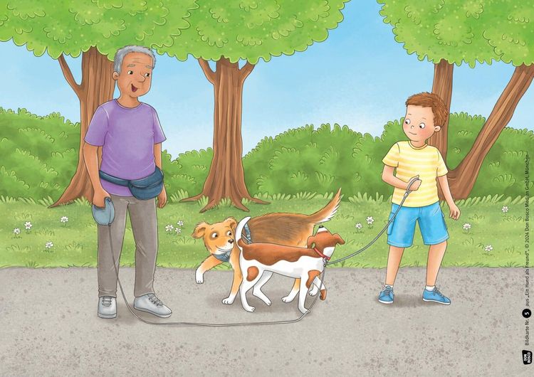Produktbild: Ein Hund als Freund. Leben mit einem Haustier: viel Freude &ndash; viele Aufgaben. Kamishibai Bildkartenset