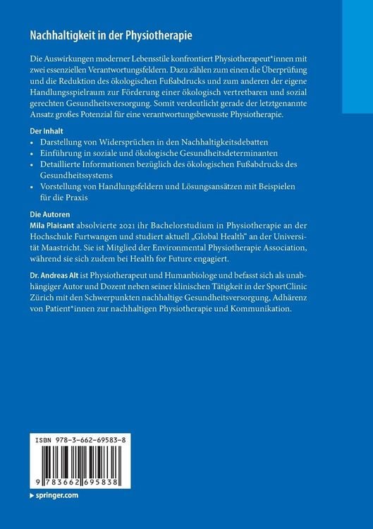 Nachhaltigkeit in der Physiotherapie